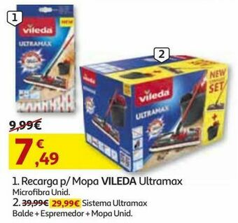 Auchan Recarga mopa ultramax vileda promoção