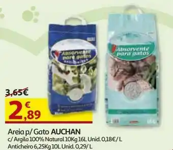 Auchan Areia para gato auchan promoção
