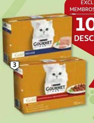 Auchan Comida húm gato gourmet gold promoção