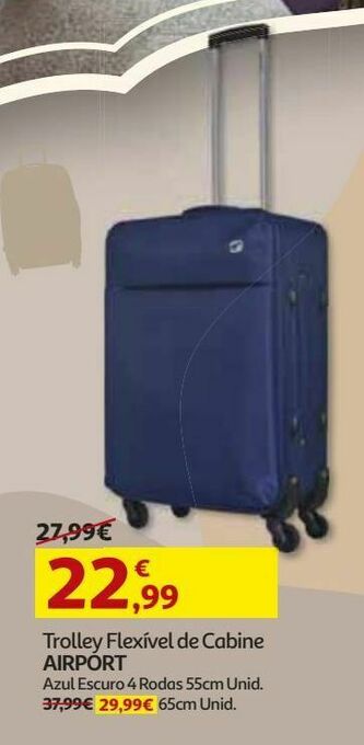 Auchan Trolley flexivel airport promoção