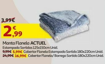 Manta flanela actuel