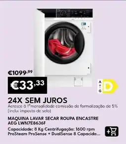 Radio Popular Maquina lavar secar roupa encastre aeg lwn7e8636f promoção