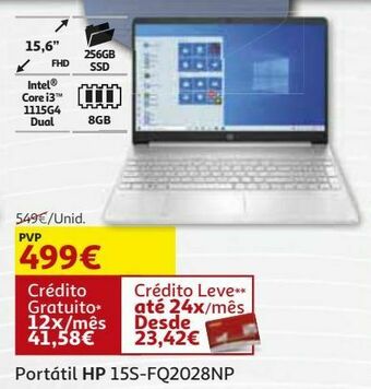 Auchan Portátil hp 15s-fq2028np promoção