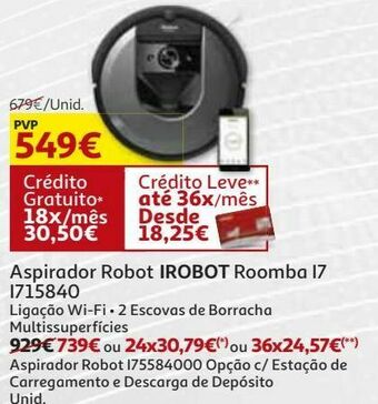 Auchan Aspirador robot irobot promoção