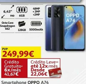 Auchan Smartphone oppo promoção