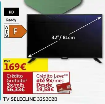 Auchan Tv selecline 32s202b promoção
