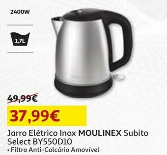 Jarro electrico moulinex:inox subito select by550d10