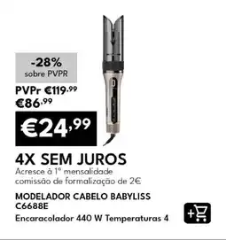Radio Popular Modelador cabelo babyliss c6688e promoção