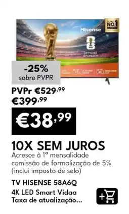 Radio Popular Tv hisense 58a6q promoção