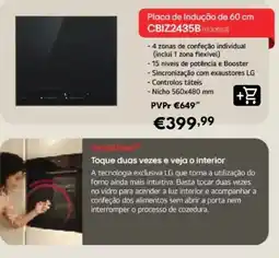 Radio Popular Placa de indução cbiz2435b promoção