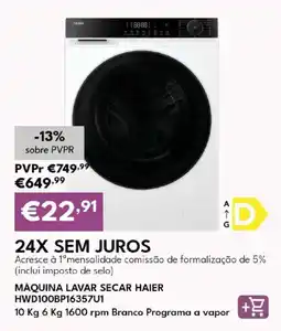 Radio Popular Máquina lavar secar haier promoção