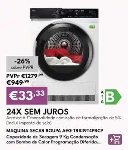 Radio Popular máquina secar roupa aeg promoção
