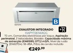 Radio Popular Exaustor integrado hapy72es6xgg promoção