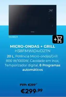 Radio Popular Micro-ondas + grill h38fmwid4id27n promoção
