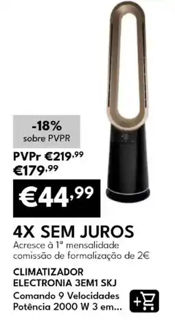 Radio Popular climatizador electronia 3em1 skj promoção