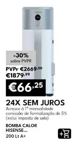 Radio Popular bomba calor hisense 200 lt a+ promoção