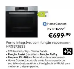 Radio Popular Forno integrável com função vapor hrG572es3 promoção