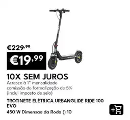 Radio Popular Trotinete elétrica urbanglide ride 100 evo promoção