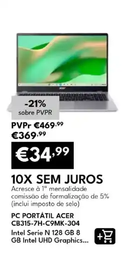 Radio Popular pc portátil acer promoção