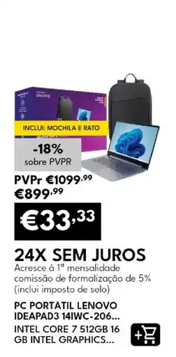 Radio Popular pc portátil lenovo ideapad3 14iwc-206... promoção