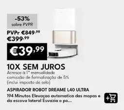 Radio Popular aspirador robot dreame l40 ultra promoção