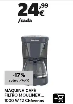 Radio Popular máquina café filtro moulinex promoção
