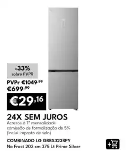 Radio Popular Combinado lg gbbs323bpy promoção