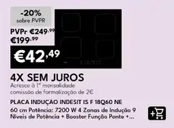 Radio Popular placa indução indesit is f 18q60 ne promoção