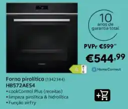 Radio Popular Forno pirolítico HB572AES4 promoção