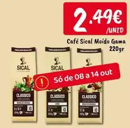 Ponto Fresco Café Sical Moído Gama promoção