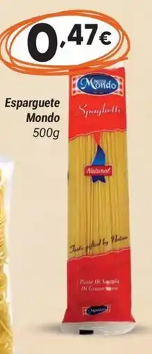 GidaCarnes Supermercados Esparguete Mondo promoção