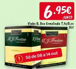 Ponto Fresco Vinho B. Box Ermelinda promoção