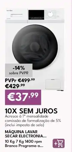 Radio Popular Máquina lavar secar electronia promoção