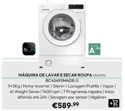 Radio Popular hOn máquina de lavar e secar roupa promoção