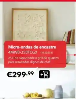 Radio Popular Micro-ondas de encastre 4MWB-25BTCGX promoção