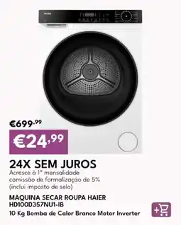Radio Popular Máquina secar roupa haier HD100D357NU1-IB promoção