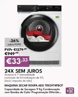 Radio Popular máquina secar roupa aeg promoção