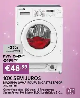 Radio Popular Máquina lavar roupa encastre fagor promoção