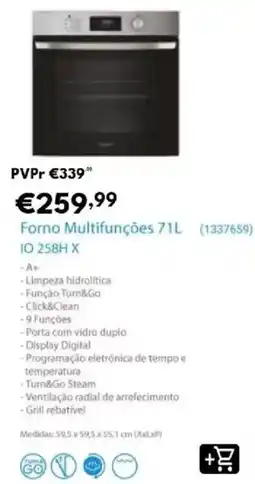 Radio Popular Forno Multifunções IO 258H X promoção