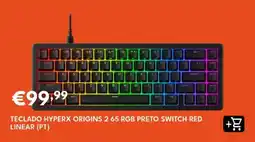 Radio Popular teclado hyperx origins 2 65 rgb preto switch red linear promoção