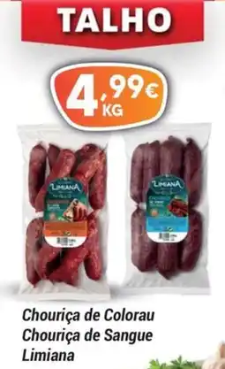 GidaCarnes Supermercados Chouriça de Colorau Chouriça de Sangue Limiana promoção