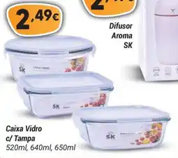 GidaCarnes Supermercados Caixa Vidro c/ Tampa promoção