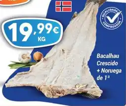 GidaCarnes Supermercados Bacalhau Crescido + Noruega de 1 promoção