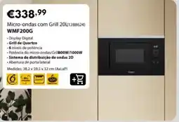 Radio Popular Micro-ondas com grill 20l wmF200G promoção