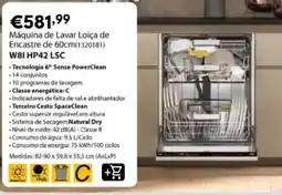 Radio Popular Máquina de lavar loiça de encastre wbi hp42 lsc promoção