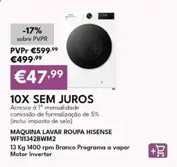 Radio Popular Máquina lavar roupa hisense promoção