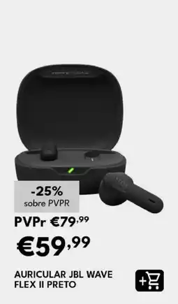 Radio Popular auricular jbl wave flex ii preto promoção