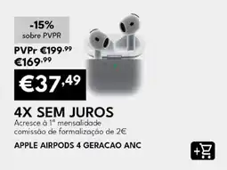 Radio Popular apple airpods 4 geracao anc promoção