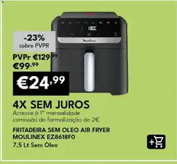 Radio Popular Fritadeira sem oleo air fryer moulinex promoção