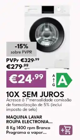 Radio Popular Máquina lavar roupa eletrônica promoção